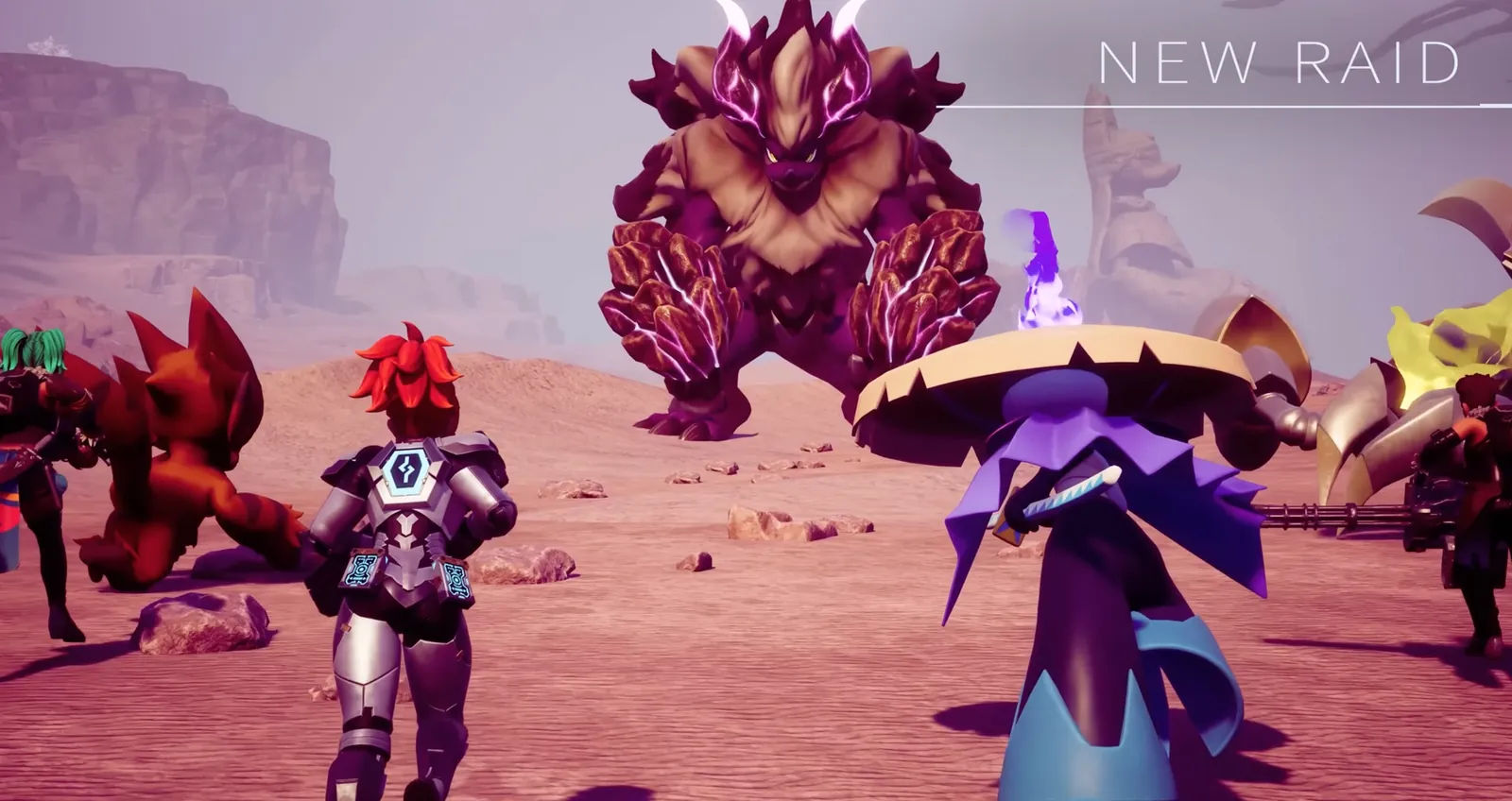 Desert raid fight against desert monsters and Pals in the Sakurajima update